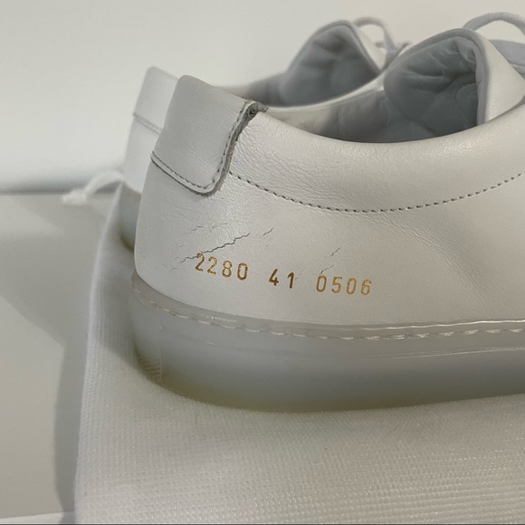 Common Projects Achilles Low White Ice Sole Size 41 - Picture 5 of 6